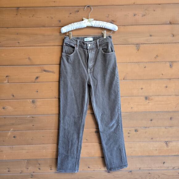 Abercrombie & Fitch The 90's Straight Ultra High Rise Brown 26 2 Jean Denim - Picture 2 of 5
